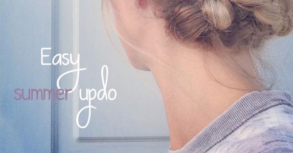 Easy summer updo 2